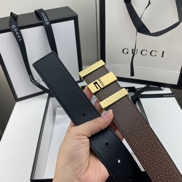 gucci皮帶 古馳2022新款皮帶 HF032916頭層牛皮豬皮紋百搭腰帶