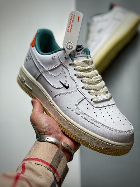 Nike Air Force 1 Low 2021新款 空軍一號白綠橙低幫男女款運動板鞋