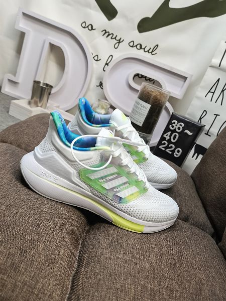 Adidas EQ21 RUN系列 2022新款 女款低幫輕量訓練透氣緩震運動鞋