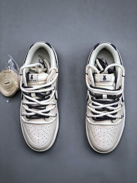 Nike SB Dunk Low 全新男女款綁帶高端灰色暴力熊板鞋