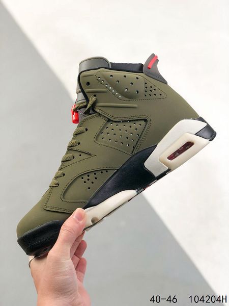 Travis Scott x Air Jordan 6 Cactus Jack 男士復古休閒文化籃球鞋