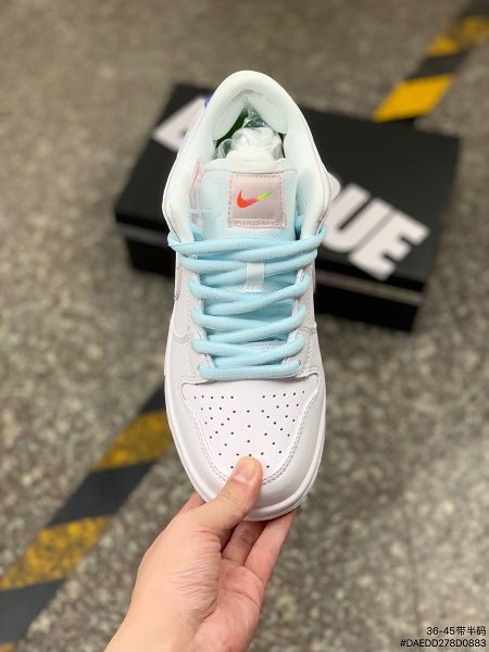 nike sb dunk 2022新款 彩虹漸變小白鞋板鞋