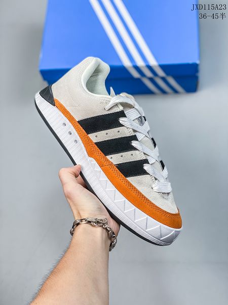 Atmos x Adidas Adimatic Low 2023新款 馬蒂奇系列復古鯊魚麵包男女款滑板鞋