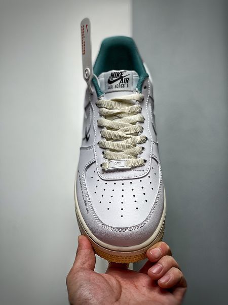 Nike Air Force 1 Low 2021新款 空軍一號白綠橙低幫男女款運動板鞋