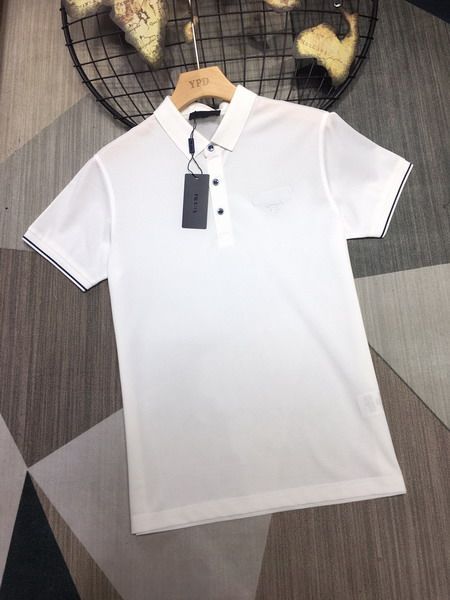 prada polo衫 2021新款 普拉達高品質翻領短袖polo衫 MG0520款