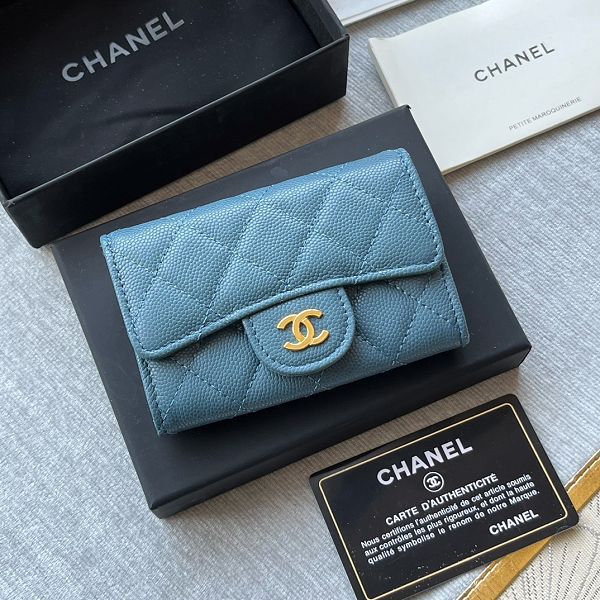 Chanel皮夾 香奈兒2023新款零錢包 ZJP0214時尚卡包翻蓋短夾