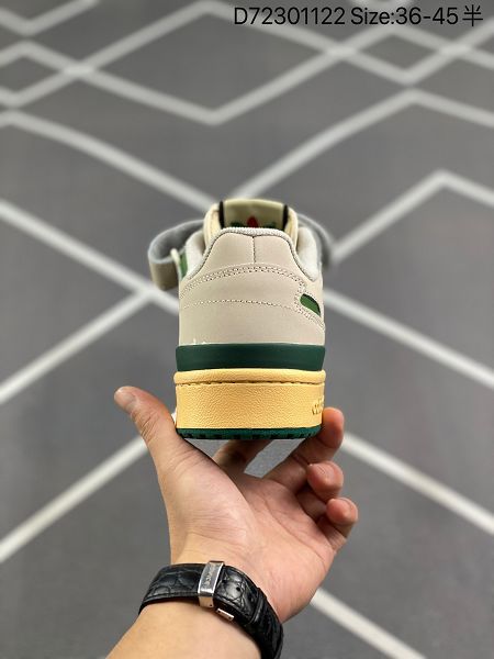 Adidas Originals Forum 84 Low 2022新款 羅馬系列魔術貼低幫復古系帶男女款運動板鞋