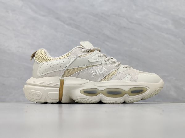 FILA 斐樂異行鞋 ET復古厚底老爹鞋2023男女新款休閒鞋