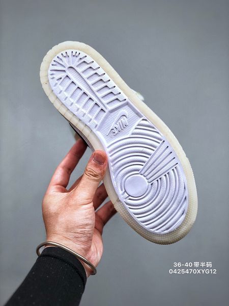 Nike Air Jordan 1 2021新款 喬丹1代高幫女款籃球鞋 帶半碼