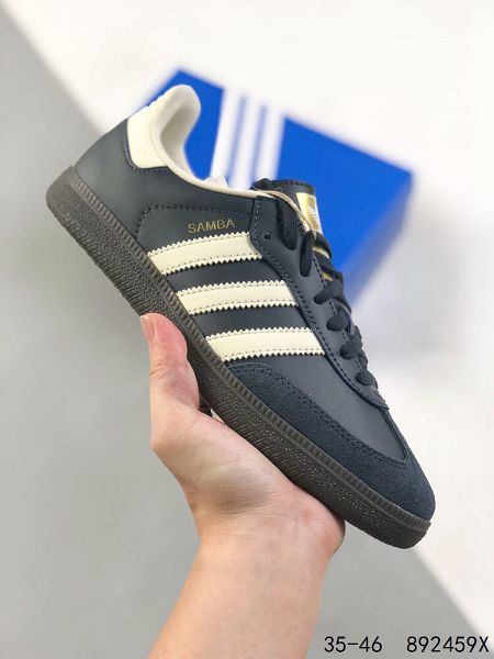 Adidas Originals Samba Vegan OG桑巴舞系列 男女款紳士德訓足球風百搭低幫休閒運動板鞋