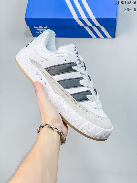 Atmos x Adidas Adimatic Low 2023新款 馬蒂奇系列復古鯊魚麵包男女款滑板鞋