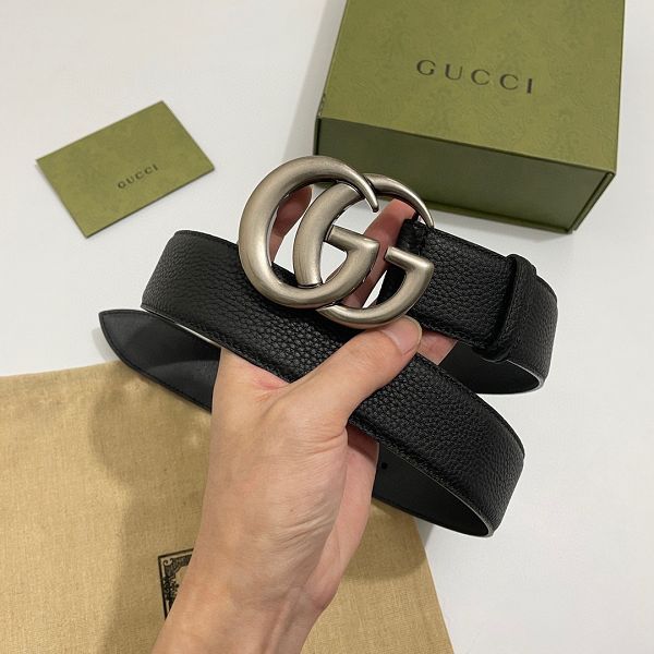 gucci皮帶 古馳2022新款皮帶 HF0522-18牛皮荔枝紋時尚腰帶