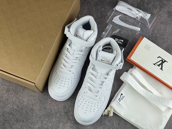 Nike Air Force 1 2022新款 空軍一號LV聯名男女款全掌內置蜂窩氣墊板鞋