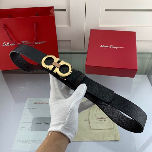 salvatore ferragamo皮帶 菲拉格慕2020新款　HF202002牛皮荔枝紋腰帶