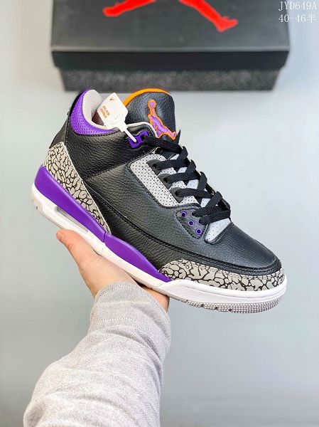 Fragment Design x Air Jordan 3 喬丹3代藤原浩閃電聯名款男款運動籃球鞋