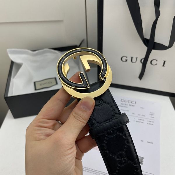 gucci皮帶 古馳2022新款 HF0523-11牛皮壓花紋時尚腰帶