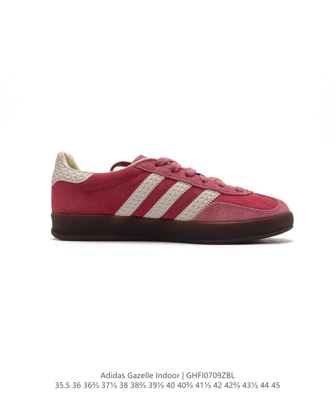 Adidas Originals Gazelle Indoor 2024新款情侶鞋 復古三葉草防滑透明橡膠板鞋經典運動鞋