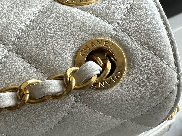 chanel包包 香奈兒2022新款手提包 DSAS1490白色字母包單肩斜挎包