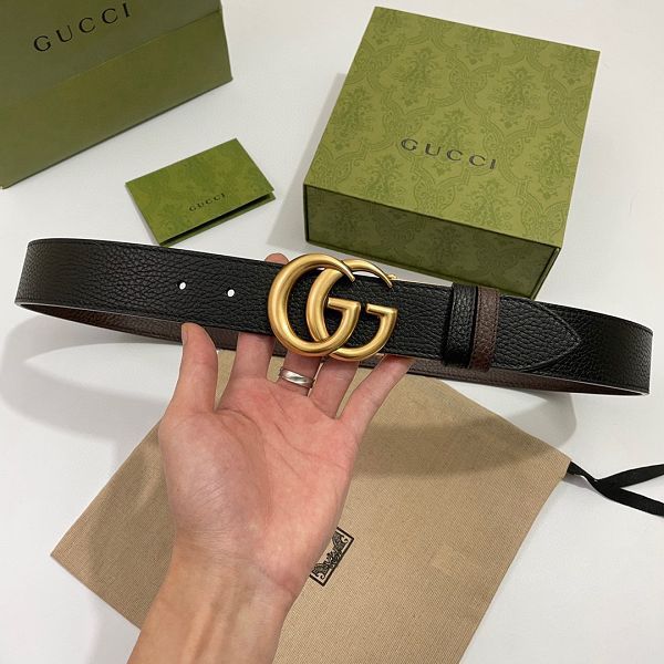 gucci皮帶 古馳2022新款皮帶 HF0522-15牛皮荔枝紋時尚腰帶