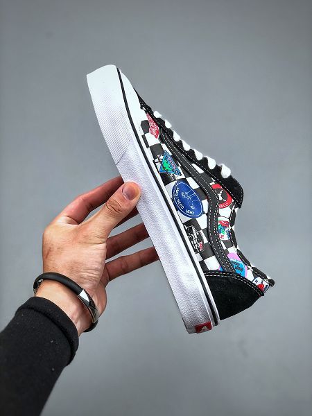 Vans Style 36 Cecon SF 2023新款 棋盤格彩色LOGO印花低幫硫化板鞋