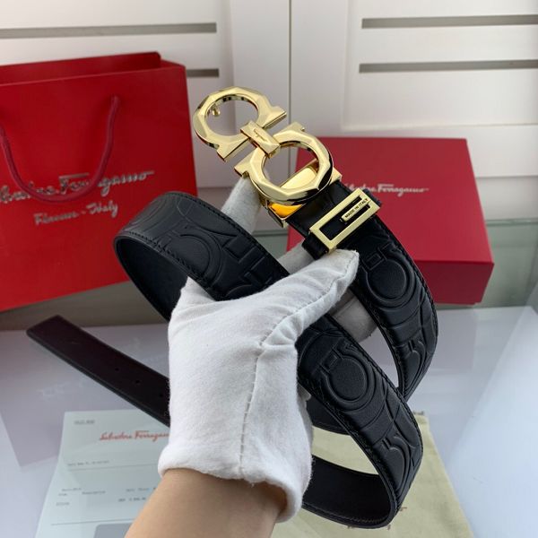 salvatore ferragamo皮帶 菲拉格慕2020新款 HF2020018牛皮壓花紋時尚腰帶