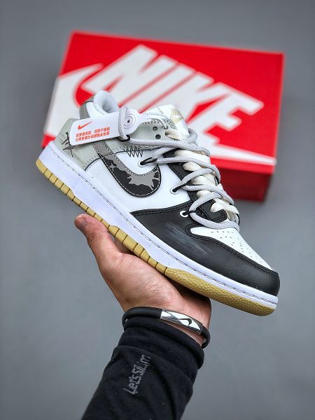 Futura x Nike Dunk Low SB聯名 2023全新男女款解構綁帶滑板鞋