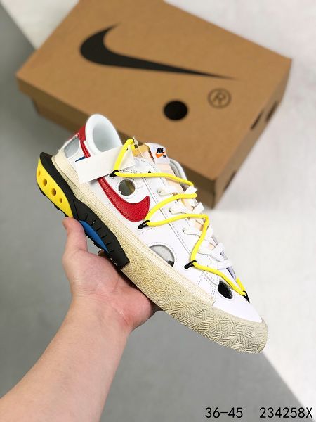 Off-White x Nike Blazer Low 2022新款 開拓者異型解構系列男女款運動板鞋