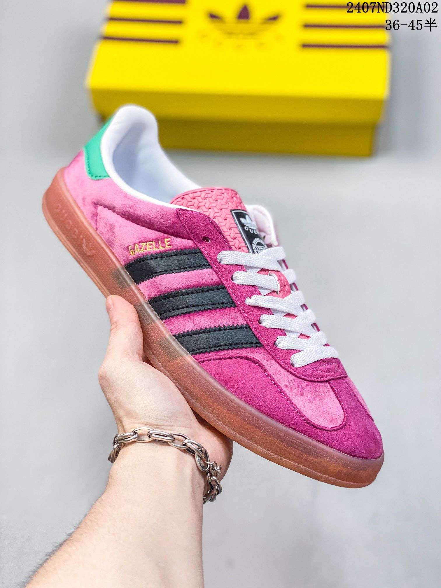 Adidas Originals GazelleEsquisite Gucci系列 2024新款情侣鞋 低幫復古百搭休閒運動板鞋