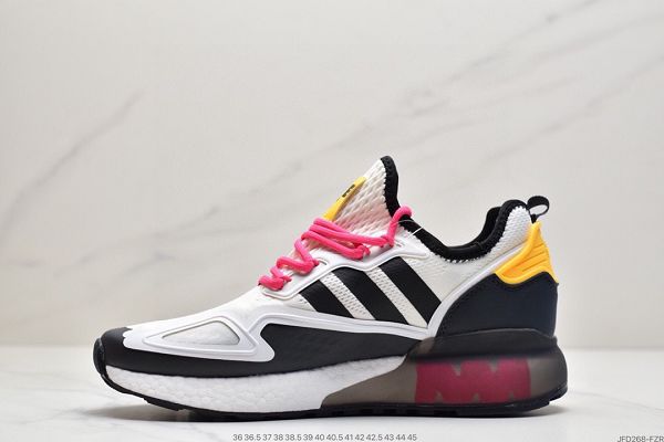 Adidas Originals ZX 2K Boost 2022新款 爆米花緩震男女款休閑運動跑鞋