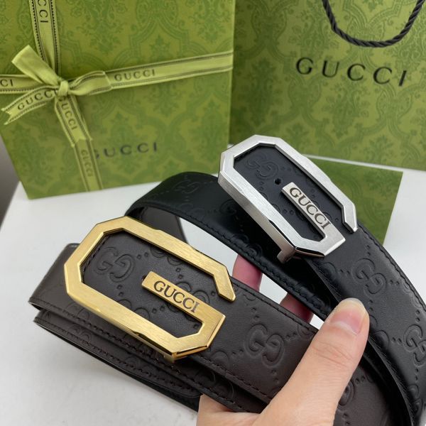 gucci皮帶 古馳2022新款皮帶 HF032907頭層牛皮壓G花紋百搭腰帶