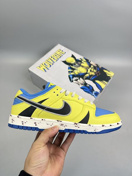 Nike Dunk Low 2024男女生板鞋系列經典百搭休閒運動板鞋金剛狼彩虹白彩虹藍三色