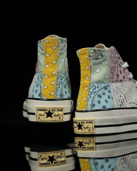 Offspring Paisley x Converse 1970s Pathwork 聯名款 拼接腰果花高幫帆布鞋情侶鞋