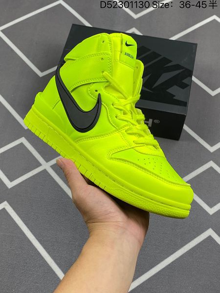 AMBUSH x SB Dunk High SB 滑板鞋 高幫搭雙色中幫情侶鞋