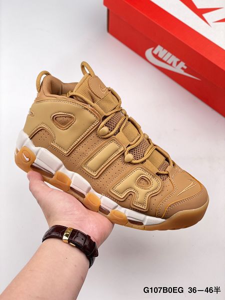 Nike AIR MORE UPTEMPO 2022新款 皮蓬大字母氣墊復古男女款運動鞋