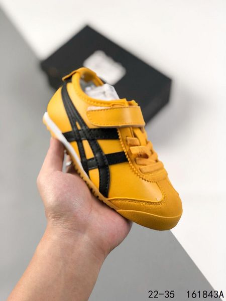 亞瑟士Onitsuka Tiger 鬼冢虎板鞋童鞋 魔術貼款