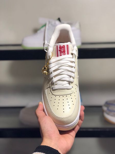 Nike Air Force 1 07 LOW PRM EMBPopcorn 2021新款 米白爆米花男女款板鞋