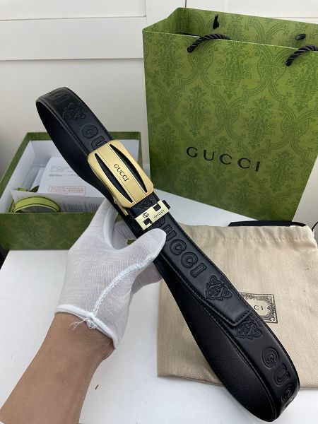 gucci皮帶 古馳2022新款皮帶 HF0522-26牛皮壓花紋時尚腰帶