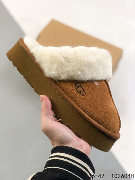 UGG W NEUEL 系列 秋冬新款防污系列 女款保暖毛毛舒適便鞋半拖鞋