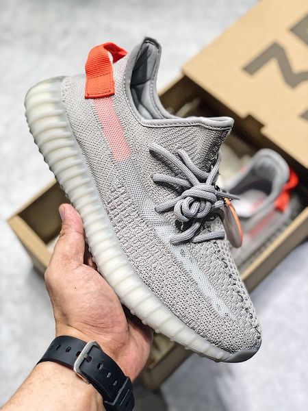 Adidas Yeezy Boost 350 V2 2020新款 真爆椰子情侶款慢跑鞋 帶半碼