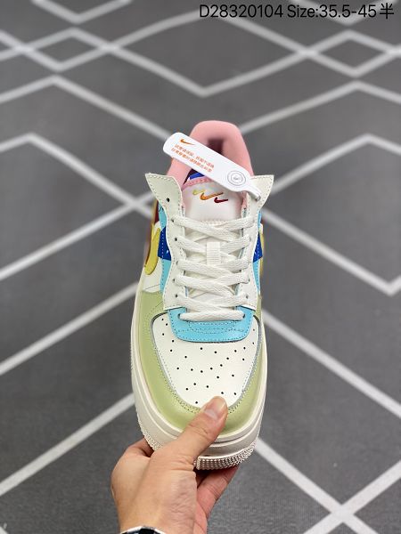 Nike Wmns Air Force 1 Fontanka 2022新款 空軍一號錯位解構系列男女款低幫輕量板鞋