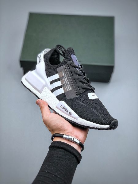 adidas boost nmd r1 2022新款 彈力針織鞋面顆粒大底男女款慢跑鞋