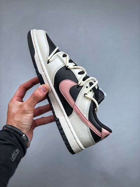 Nike Dunk Low 蒸汽木偶-煙熏玫瑰 2023全新男女款SB綁帶低幫休閒板鞋