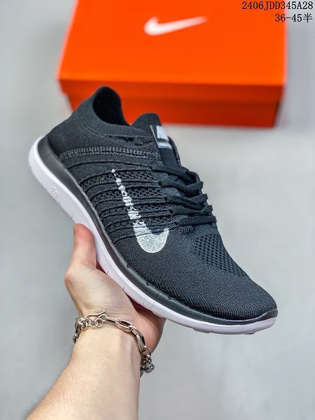 Nike FREE 4.0RN跑步訓練夏季透氣輕便緩震運動鞋 2024新款男女鞋