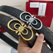 salvatore ferragamo皮帶 菲拉格慕2022新款 HF0522-9牛皮壓花紋時尚腰帶