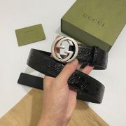 gucci皮帶 古馳2022新款皮帶 HF0522-20牛皮石頭紋時尚腰帶