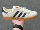 Adidas originals Gazelle Indoor 2024最新低幫米白綠色 T頭鞋防滑耐磨輕便低邦板鞋男女同款