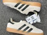 Adidas originals Gazelle Indoor 2024新款低幫 米白綠色 T頭鞋防滑耐磨輕便低邦板鞋男女鞋