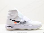 Nike React Hyperdunk Flyknit Off-White Virgil The Ten聯名系列 2023全新男女款白黑高幫籃球鞋