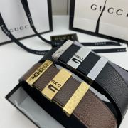 gucci皮帶 古馳2022新款皮帶 HF032916頭層牛皮豬皮紋百搭腰帶