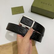 gucci皮帶 古馳2022新款 HF0523-15牛皮壓花紋磨砂皮底 時尚腰帶